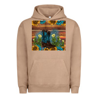 Pigment Burro boot cactus sunflower gemstone Urban Hoodie - AdoDesignShop