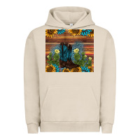 Pigment French Oak boot cactus sunflower gemstone Urban Hoodie - AdoDesignShop