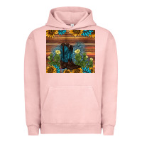 Pigment Salmon boot cactus sunflower gemstone Urban Hoodie - AdoDesignShop