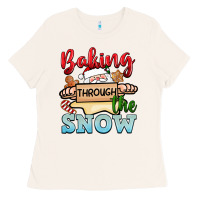 Bone Baking through the snow Ladies Tee - NancyCooperArtShop