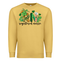 Antique Gold st. patricks day registered nurse rn Premium Sweatshirt - BarkalooDesign