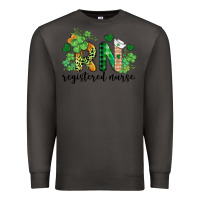 Smoke st. patricks day registered nurse rn Premium Sweatshirt - BarkalooDesign
