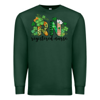 Sports Green st. patricks day registered nurse rn Premium Sweatshirt - BarkalooDesign