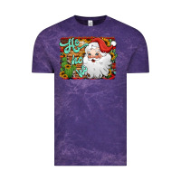 Cloud Purple ho ho ho santa claus Vintage Tee - Jasminsmagicworld