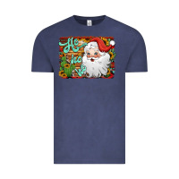 Vintage Denim ho ho ho santa claus Vintage Tee - Jasminsmagicworld
