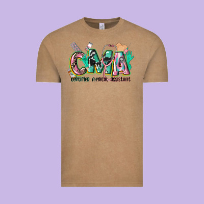 Certified Medical Assistant Vintage Tee Designed By Cowgirlartshop