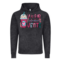 Vintage Black v is for valentine venti coffee cup Vintage Hoodie - OliviaCreatesArt