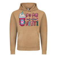 Vintage Camel v is for valentine venti coffee cup Vintage Hoodie - OliviaCreatesArt