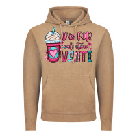 Vintage Coffee v is for valentine venti coffee cup Vintage Hoodie - OliviaCreatesArt