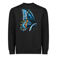 Black Black Shallowtail Heavyweight Sweatshirt - LillyAllenDesigns
