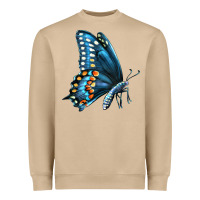 Mushroom Black Shallowtail Heavyweight Sweatshirt - LillyAllenDesigns