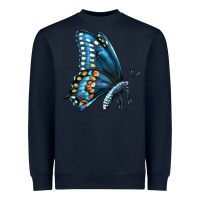 Navy Black Shallowtail Heavyweight Sweatshirt - LillyAllenDesigns