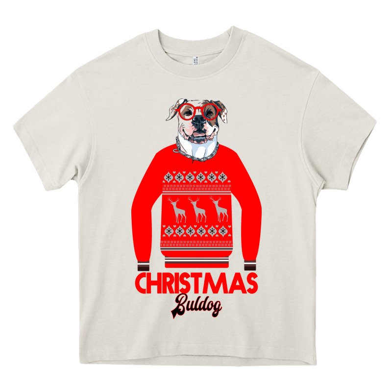 Christmas Buldog Heavy Core Tee by Bettercallsaul | Teevron