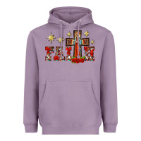 Lavender faith our lady of guadalupe cross Heavyweight Hoodie - BarkalooDesign