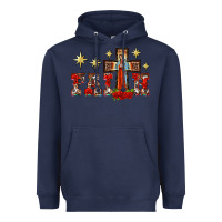 Navy faith our lady of guadalupe cross Heavyweight Hoodie - BarkalooDesign