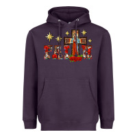 Plum faith our lady of guadalupe cross Heavyweight Hoodie - BarkalooDesign