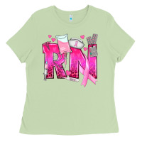 Matcha Breast Cancer RN Registered Nurse Ladies Tee - texasbilliewilder
