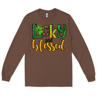 Chestnut St. Patrick's Lucky and blessed Long Sleeve Tee - OliviaCreatesArt