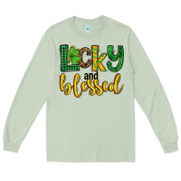 Matcha St. Patrick's Lucky and blessed Long Sleeve Tee - OliviaCreatesArt