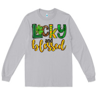 Moon Dust St. Patrick's Lucky and blessed Long Sleeve Tee - OliviaCreatesArt