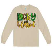 Mushroom St. Patrick's Lucky and blessed Long Sleeve Tee - OliviaCreatesArt