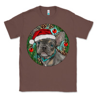 Chestnut Frenchie Christmas Classic Tee - RanaPortraitStore