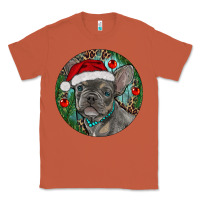 Copper Frenchie Christmas Classic Tee - RanaPortraitStore
