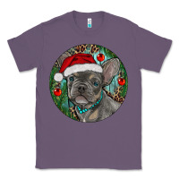 Lavender Frenchie Christmas Classic Tee - RanaPortraitStore