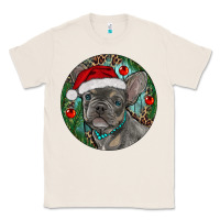 Natural Frenchie Christmas Classic Tee - RanaPortraitStore