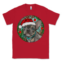 Red Frenchie Christmas Classic Tee - RanaPortraitStore