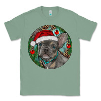 Sage Frenchie Christmas Classic Tee - RanaPortraitStore