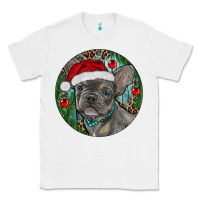 White Frenchie Christmas Classic Tee - RanaPortraitStore