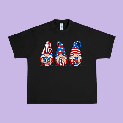 Usa Fourth Of July Gnomes Urban Heavy Tee Designed By Ranaportraitstore