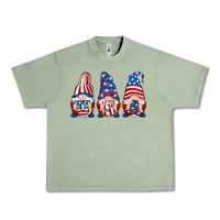Oil Green usa fourth of july gnomes Urban Heavy Tee - RanaPortraitStore