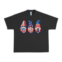 Pigment Black usa fourth of july gnomes Urban Heavy Tee - RanaPortraitStore