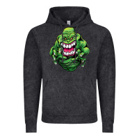 Vintage Black halloween green slimer ghost Vintage Hoodie - longCreatives