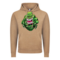 Vintage Coffee halloween green slimer ghost Vintage Hoodie - longCreatives