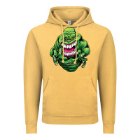 Vintage Mustard halloween green slimer ghost Vintage Hoodie - longCreatives
