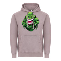 Vintage Zinc halloween green slimer ghost Vintage Hoodie - longCreatives