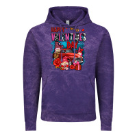 Cloud Purple happy valentines day with gnomes and truck olivia Vintage Hoodie - OliviaCreatesArt