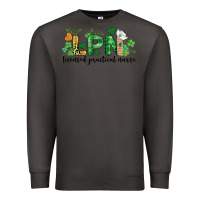 Smoke st. patricks day registered nurse lpn heart Premium Sweatshirt - BarkalooDesign