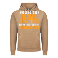 Vintage Coffee i was going to be a liberal for halloween but my head Vintage Hoodie - longCreatives