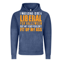 Vintage Denim i was going to be a liberal for halloween but my head Vintage Hoodie - longCreatives