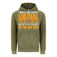 Vintage Olive i was going to be a liberal for halloween but my head Vintage Hoodie - longCreatives