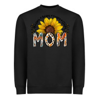 Black mom sunflower Heavyweight Sweatshirt - RacoonDesign