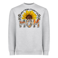 Heather Grey mom sunflower Heavyweight Sweatshirt - RacoonDesign