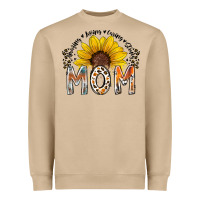 Mushroom mom sunflower Heavyweight Sweatshirt - RacoonDesign