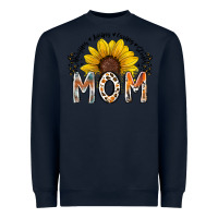 Navy mom sunflower Heavyweight Sweatshirt - RacoonDesign