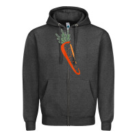 Charcoal Heather big carrot costume cute easy vegetable halloween gift Zipper Hoodie - longCreatives