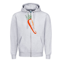 Heather Grey big carrot costume cute easy vegetable halloween gift Zipper Hoodie - longCreatives